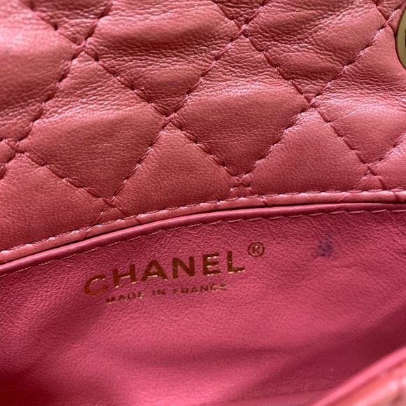 💞TRADED💞💯Authentic Chanel Mini Flap Bag Pink - Picture 9 of 16